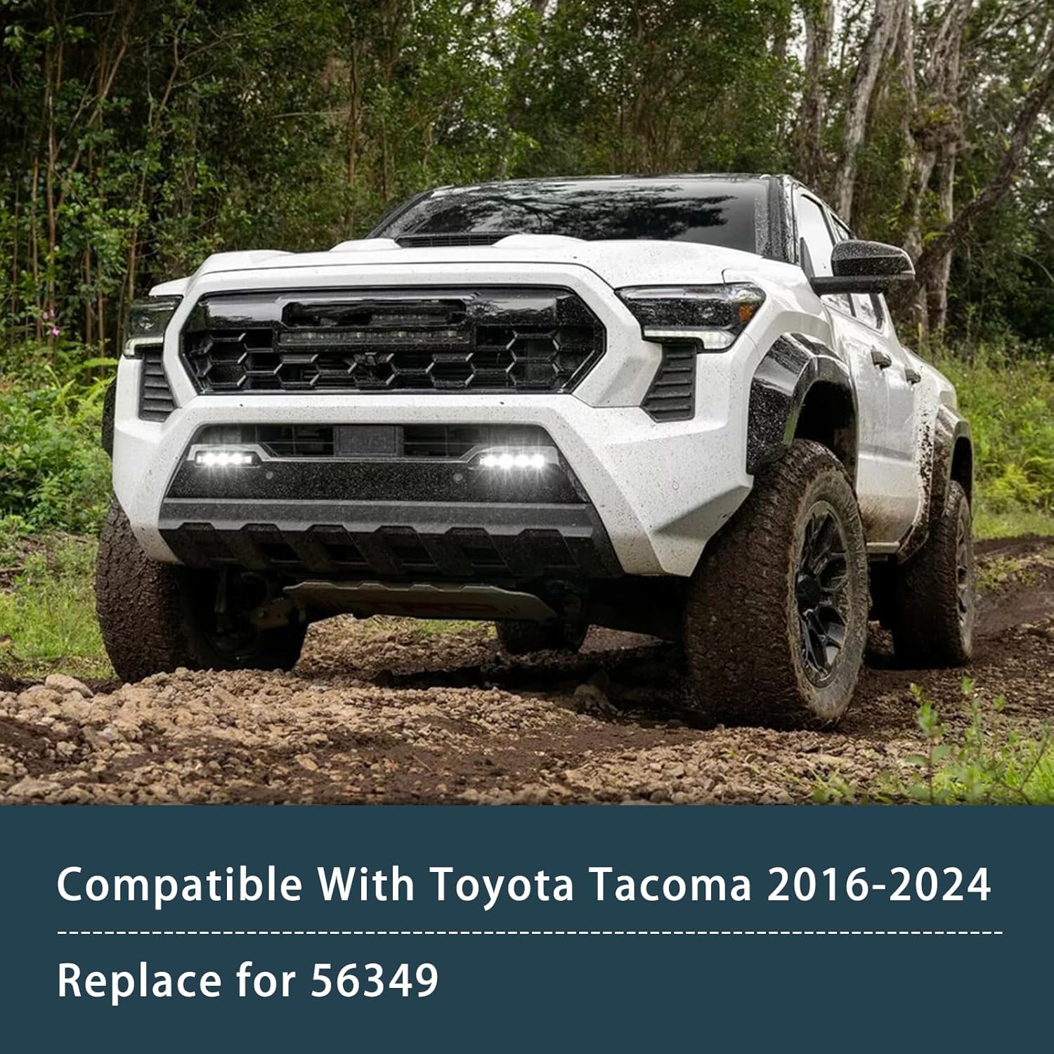 4 Pin Trailer Wiring Harness Compatible with Toyota Tacoma 2016-2023 Replacement for 56349